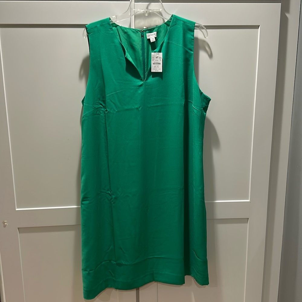 J Crew Split Neck Suiting Dress NWT